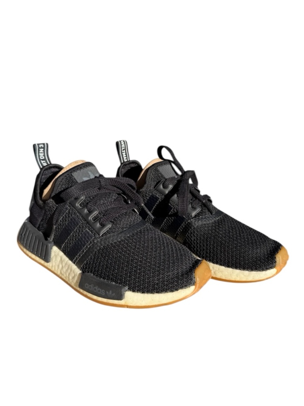 adidas NMD Women's Black Knit Sneakers with Gum Sole